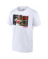 Фото #2 товара Men's and Women's Travis Kelce White Kansas City Chiefs Player Graphic T-shirt