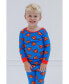 Toddler Boys Justice League Batman Superman Pajama Shirt and Pants Sleep Set to