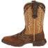 Фото #3 товара Durango Lady Graphic Square Toe Cowboy Womens Brown Casual Boots RD4424