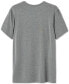 Фото #2 товара Men's Snooze Relaxed-Fit Heathered Sleep T-Shirt