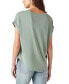 ფოტო #4 პროდუქტის Women's Short Sleeve Sandwash Dolman Tee