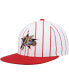 Фото #2 товара Men's White Philadelphia 76ers Hardwood Classics Pinstripe Snapback Hat