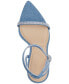 Фото #4 товара Women's Tulipa Ankle-Strap Stiletto Dress Sandals