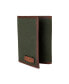 Men's Canvas with Leather Trim Trifold Wallet