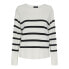 Свитер женский Pieces Sia White / Stripes Black, S - фото #4