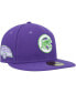 Men's Purple Chicago Cubs Lime Side Patch 59FIFTY Fitted Hat