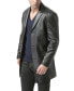 Фото #3 товара Men Carter Three-Button Leather Car Coat - Big and Tall