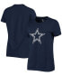 Фото #1 товара Women's Navy Dallas Cowboys Logo Essential T-shirt