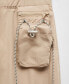 Women's Pockets Detail Long Cargo Skirt