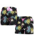 ფოტო #2 პროდუქტის Men's Black Texas Longhorns Neon Floral Swim Trunks