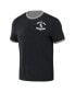 ფოტო #3 პროდუქტის Men's Darius Rucker Collection by Black, Gray Distressed Chicago White Sox Two-Way Ringer Reversible T-shirt