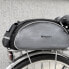 Torba rowerowa na bagażnik z paskiem na ramię 13l czarna