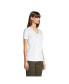 ფოტო #3 პროდუქტის Women's Relaxed Supima Cotton Short Sleeve V-Neck T-Shirt