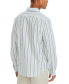 Фото #2 товара Men's Striped Long-Sleeve Button-Up Shirt