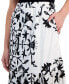 ფოტო #3 პროდუქტის Women's Printed Pull-On Tiered Midi Skirt