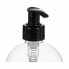 Soap Dispenser Black Transparent Plastic 500 ml (12 Units)