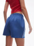 Topshop co-ord sporty pictot runner shorts in mid blue