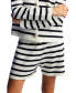 ფოტო #1 პროდუქტის Women's Striped Mini Shorts