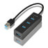 Фото #1 товара AXAGON HUE-S2B - USB 3.2 Gen 1 (3.1 Gen 1) Type-A - USB 3.2 Gen 1 (3.1 Gen 1) Type-A - 5000 Mbit/s - Black - Plastic - 0.3 m