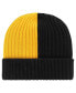 Фото #2 товара Men's Black Pittsburgh Steelers Fracture Cuffed Knit Hat