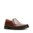 Фото #2 товара Clarks Unsheridan Go 26128692 Mens Brown Wide Loafers & Slip Ons Casual Shoes