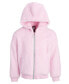 Фото #1 товара Toddler & Little Girls Solid Faux-Sherpa Hooded Jacket, Created for Macy's