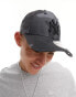 New Era tonal NY camo 9forty cap in black