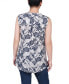 ფოტო #2 პროდუქტის Women's Sleeveless Pintucked Blouse