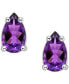 ფოტო #4 პროდუქტის Amethyst Pear Stud Earrings (3/8 ct. t.w.) in 14k Gold