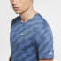 Men’s Short Sleeve T-Shirt Nike Dri-Fit Miler Future Fast Blue