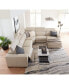 Фото #18 товара Nevio 6-pc Leather Sectional Sofa with Chaise, 1 Power Recliner and Articulating Headrests, Created for Macy's
