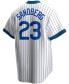 Фото #3 товара Men's Ryne Sandberg White Chicago Cubs Home Cooperstown Collection Player Jersey