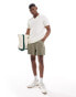 Hollister closed stitch raised stripe knit polo in white