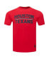 Фото #4 товара Men's Red Houston Texans Alternate Logo T-Shirt