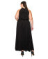 ფოტო #3 პროდუქტის Plus Size Alexis Halter Neck Maxi Dress