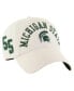 Фото #1 товара Men's Khaki Michigan State Spartans Clubhouse Faber Clean Up Adjustable Hat