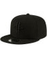 Men's Houston Rockets Black On Black 9FIFTY Snapback Hat