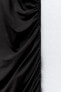 Фото #9 товара Приталенное платье из полиамида с драпировкой ZARA