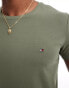 Фото #3 товара Tommy Hilfiger Stretch Extra Slim T-Shirt in Dark Grey