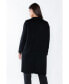 ფოტო #3 პროდუქტის Women's Cashmere Wool Double-faced Lapel Overcoat