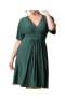 Фото #5 товара Plus Size Gia A-Line Midi Dress with Pockets