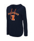 Фото #3 товара Women's Navy Illinois Fighting Illini My Lover Hoodie Long Sleeve T-shirt