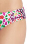 BECCA Valencia Multicolor Tab Side Hipster Bikini Bottoms Swimwear Size XL