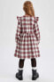 Фото #4 товара Платье Defacto Kız Çocuk Flannel Square