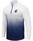 ფოტო #3 პროდუქტის Men's Navy Kansas Jayhawks Magic Team Logo Quarter-Zip Jacket