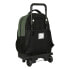 School Rucksack with Wheels BlackFit8 Gradient Black Military green (33 x 45 x 22 cm)