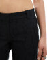 Фото #6 товара Weekday Keela co-ord dot jacquard trousers in black