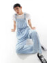 Фото #7 товара Dickies classic denim dungarees in vintage light blue