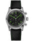 ფოტო #1 პროდუქტის Men's Swiss Automatic Chronograph Spirit Pioneer Edition Black Synthetic Strap Watch 42mm