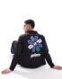 Фото #1 товара Prince co-ord graphic back track jacket in black